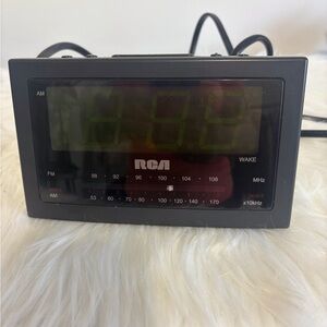 RCA Black Digital AM/FM Alarm Clock